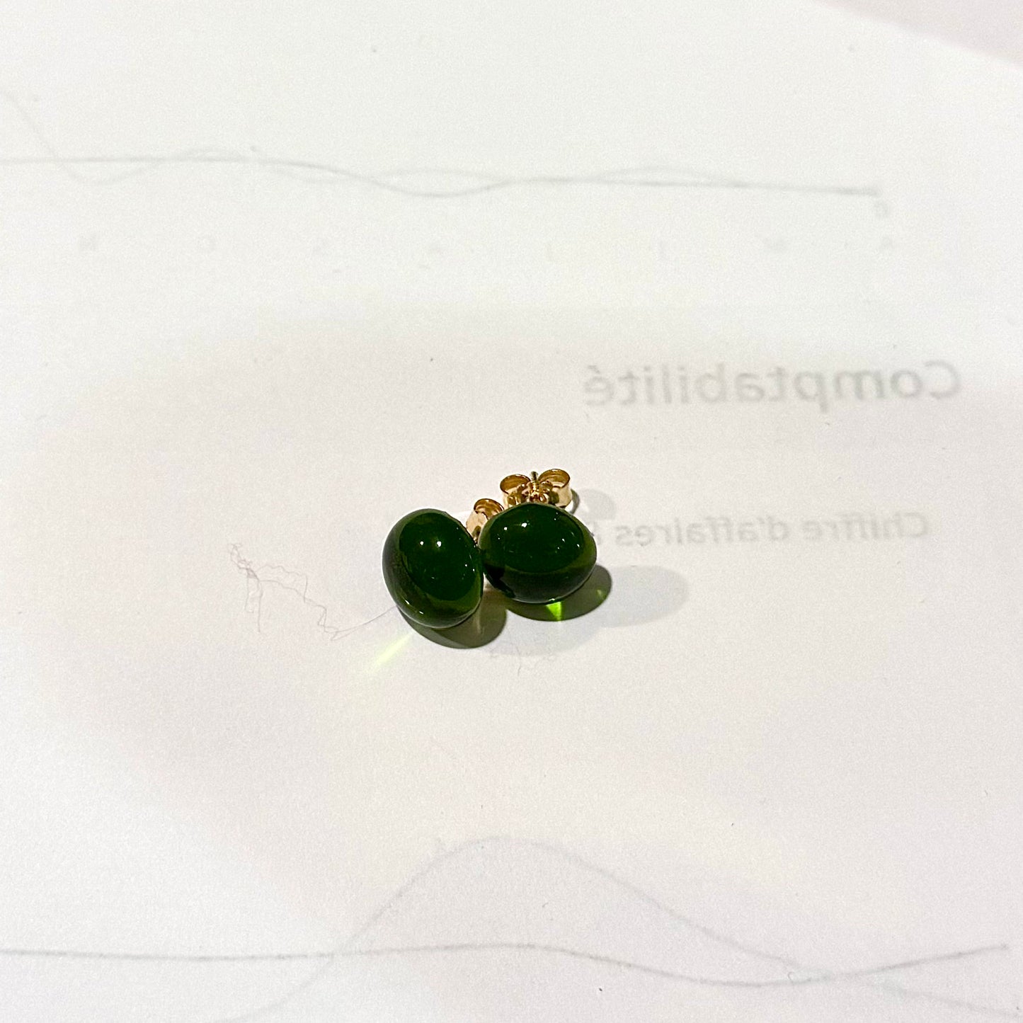 Boucles d'oreilles - Perles de Champagne