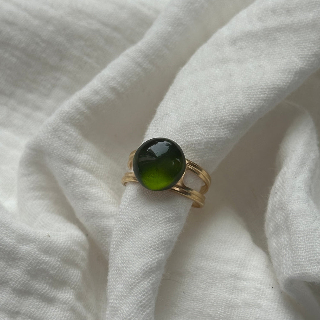 Bague Grosse Perle de Champagne